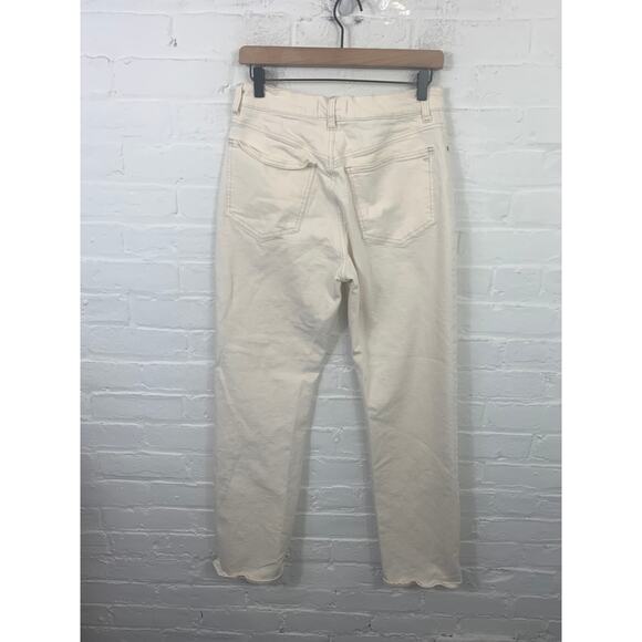 Madewell Women's The Perfect Vintage 90's Straight Leg Jean Tile White Size 28 - Picture 7 of 10
